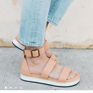 Soludos Cara City Sandals - Camel - 9.5
